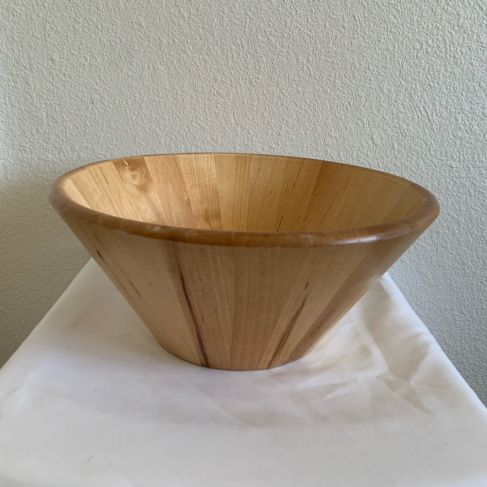 Ikea wooden bowl Sweden vintage? Some use marks. See pictures - Picture 1 of 5